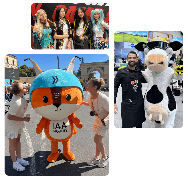 Walking Acts, Maskottchen Walking Acts, Maskottchen